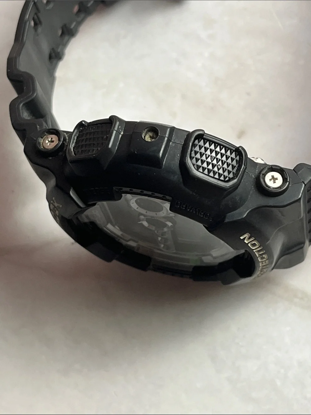 G-SHOCK GD-100BW Black Digital Watch 20ATM, Shock Resistant 50mm